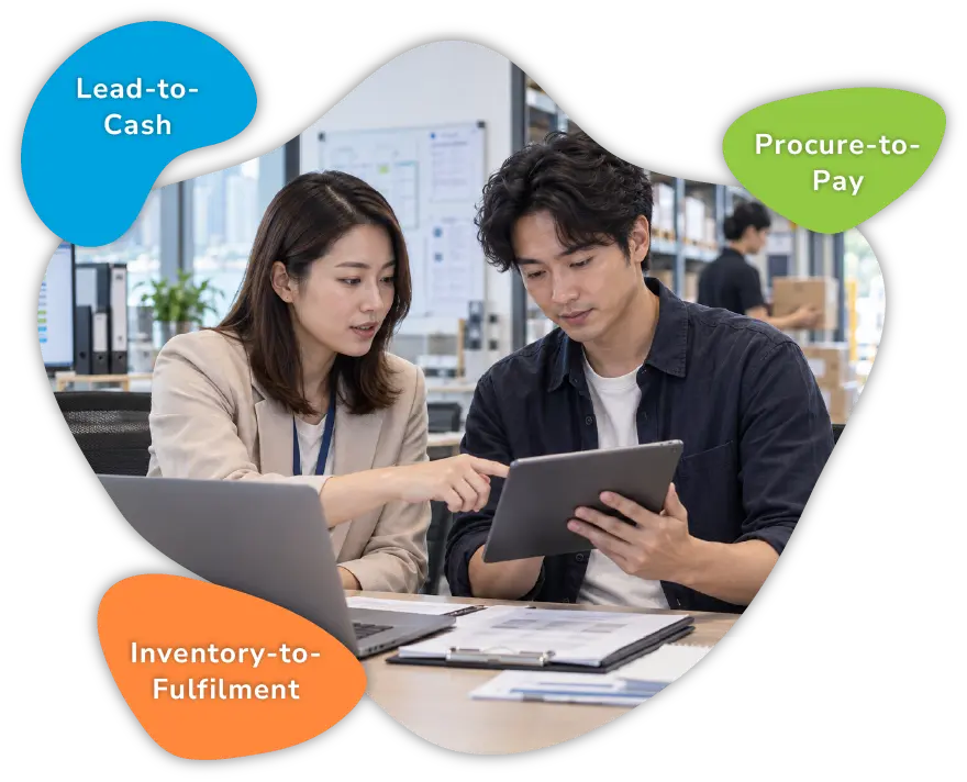 Teams using NetSuite to connect and automate financial and operational processes
