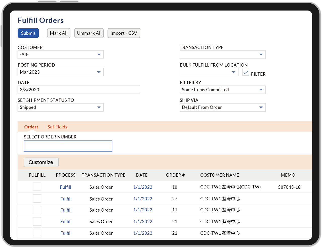Web-to-Order Orchestration