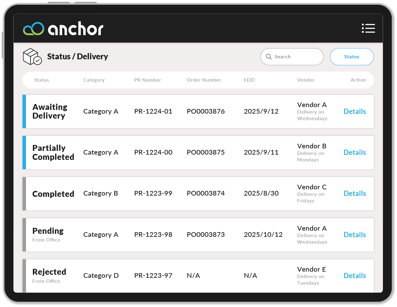 In-store Procurement App