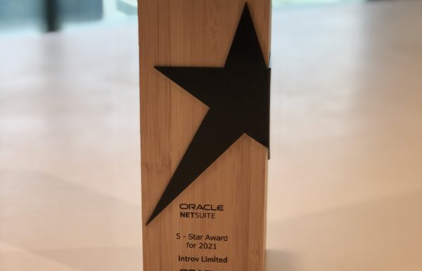 Introv gained Oracle NetSuite “5-Star Award” for 4 Consecutive Years (2018-2021)