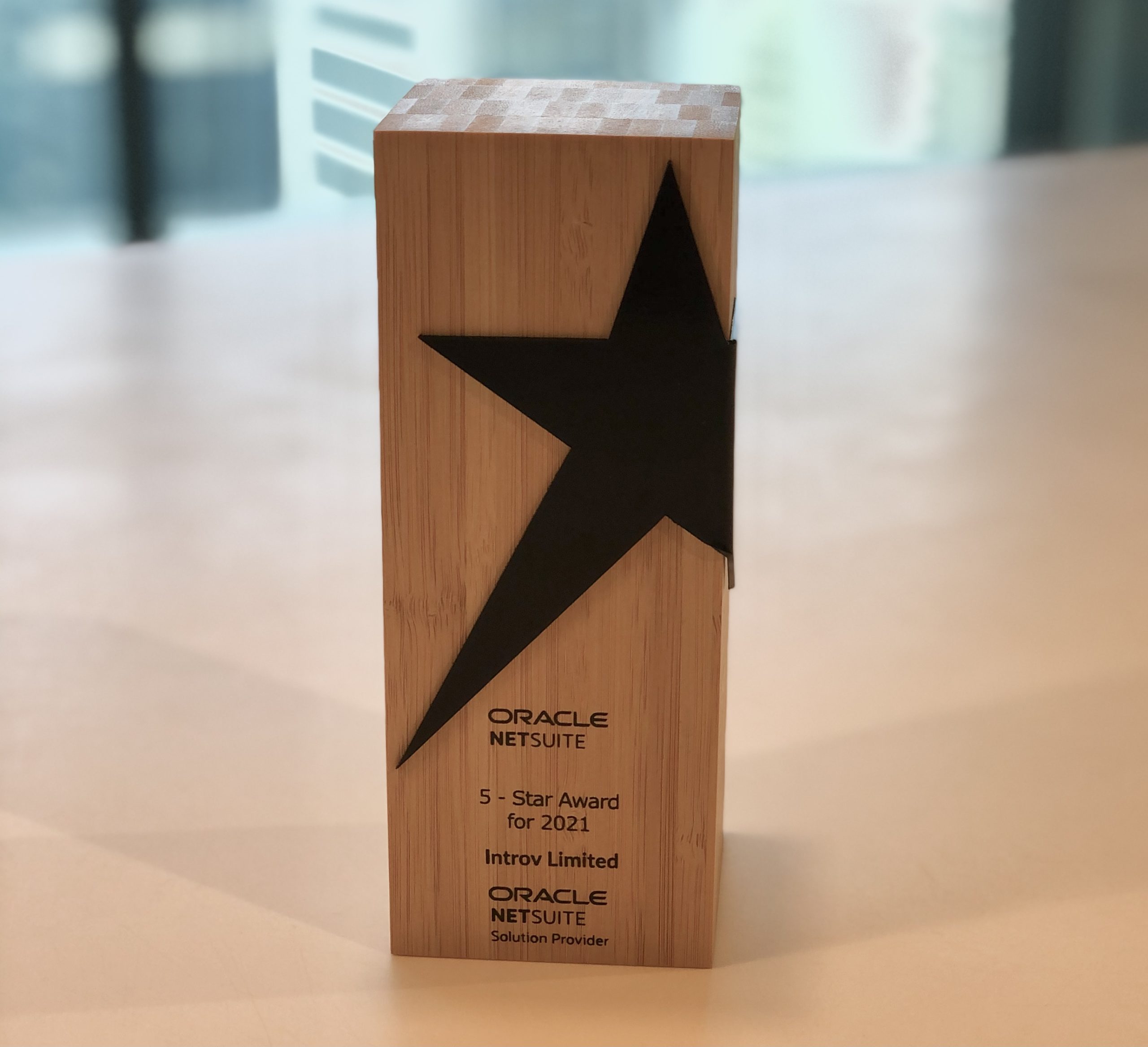Introv gained Oracle NetSuite “5-Star Award” for 4 Consecutive Years (2018-2021)