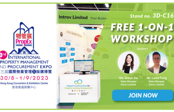Free 1-on-1 workshop at the 3rd International Property Management & Procurement Expo (30 Aug to 1 Sep 2023)