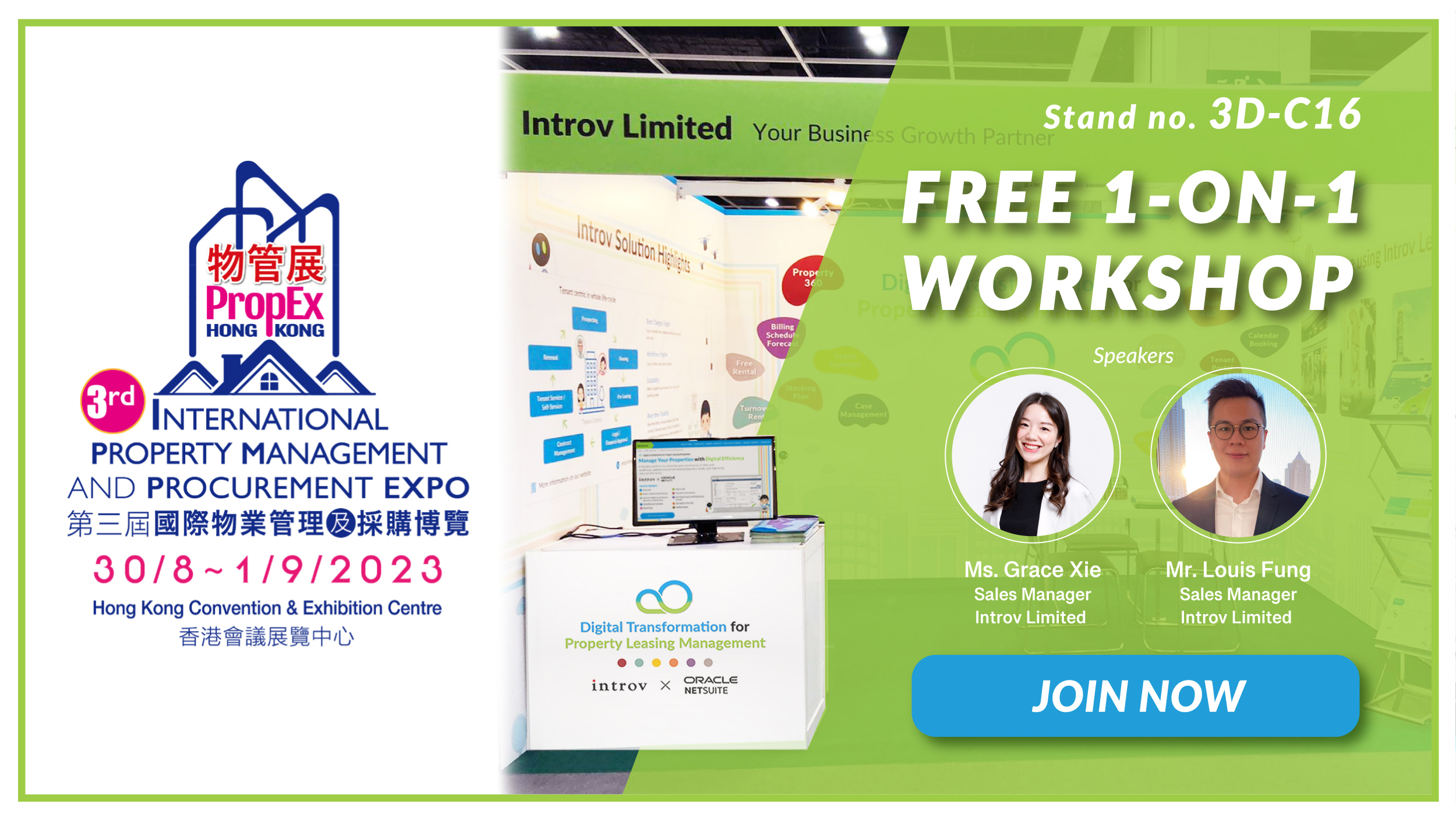 Free 1-on-1 workshop at the 3rd International Property Management & Procurement Expo (30 Aug to 1 Sep 2023)