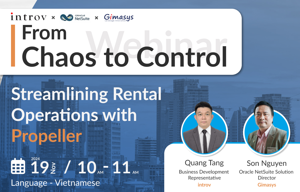 Vietnam Webinar: From Chaos to Control: Streamlining Rental Operations with Propeller (19th Nov 2024)