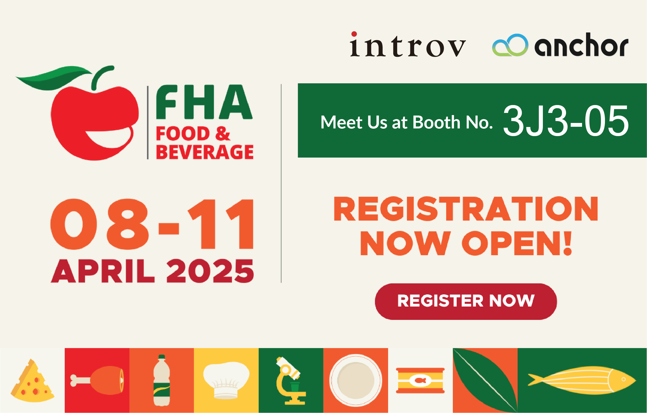 Introv will participate Food & Beverage Singapore Trade Show in Asia – FHA 2025 (8-11 Apr 2025)