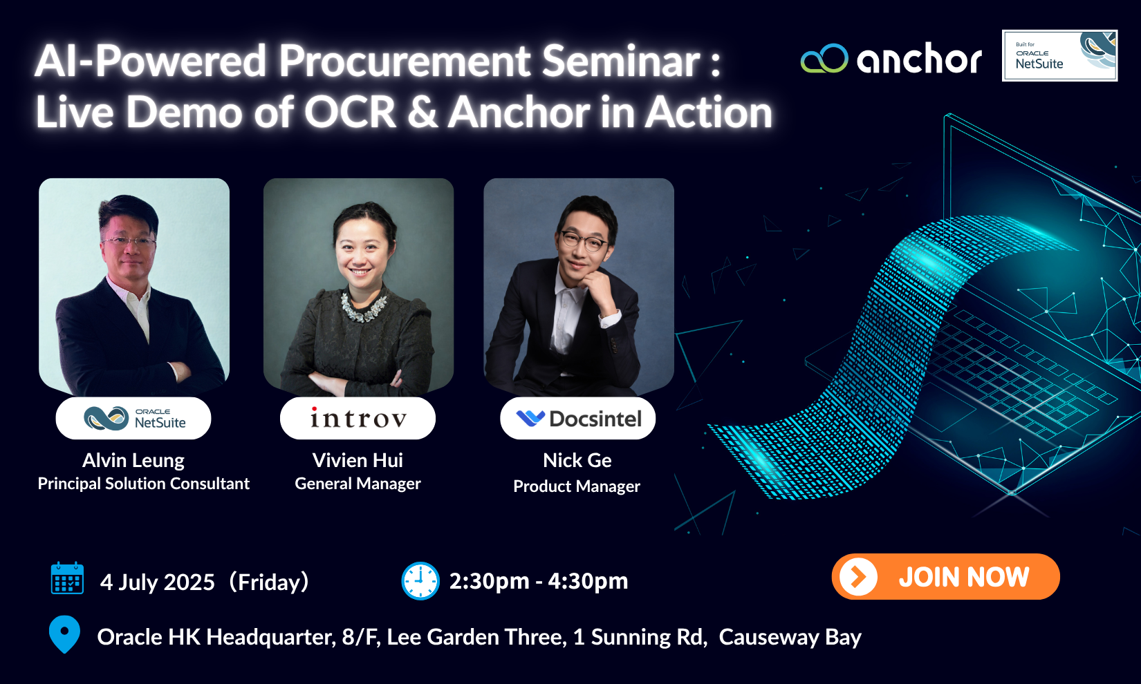 AI-Powered Procurement Seminar :  Live Demo of OCR & Anchor in Action (4 July 2025)